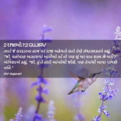 Picture 02 - 2 રાજાઓ 7:2 GUJIRV - ત્યારે જે સરદારના - Bible Verse Picture