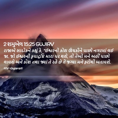 Picture 02 - 2 શમુએલ 15:25 GUJIRV - રાજાએ સાદોકને - Bible Verse Picture