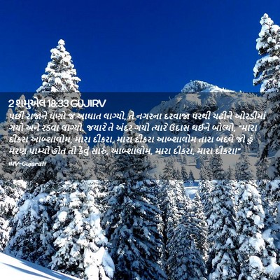 Picture 02 - 2 શમુએલ 18:33 GUJIRV - પછી રાજાને ઘણો જ - Bible Verse Picture