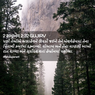 Picture 02 - 2 શમુએલ 2:32 GUJIRV - પછી તેઓએ અસાહેલને - Bible Verse Picture