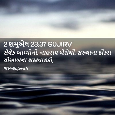 Picture 02 - 2 શમુએલ 23:37 GUJIRV - સેલેક આમ્મોની, - Bible Verse Picture