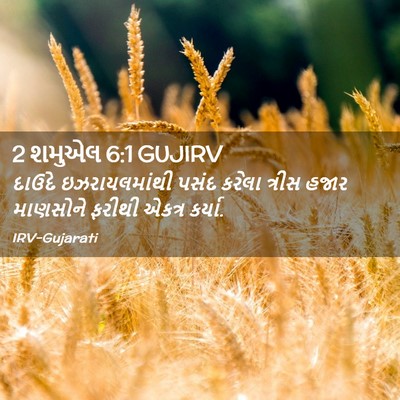 Picture 02 - 2 શમુએલ 6:1 GUJIRV - દાઉદે ઇઝરાયલમાંથી - Bible Verse Picture