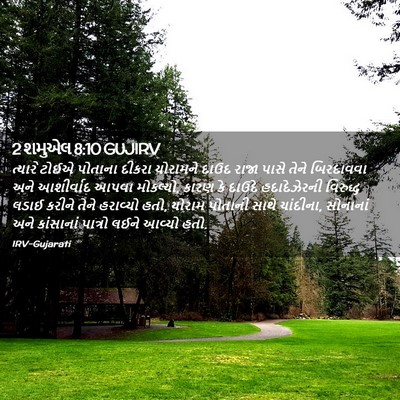 Picture 02 - 2 શમુએલ 8:10 GUJIRV - ત્યારે ટોઈએ - Bible Verse Picture