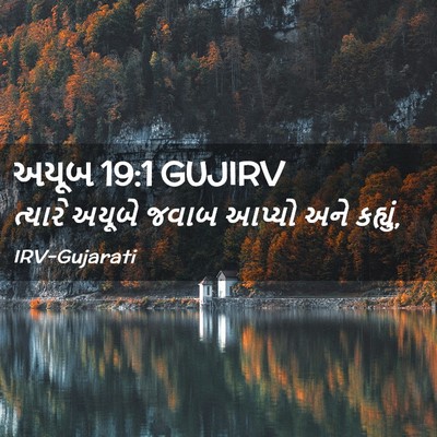 Picture 02 - અયૂબ 19:1 GUJIRV - ત્યારે અયૂબે જવાબ - Bible Verse Picture