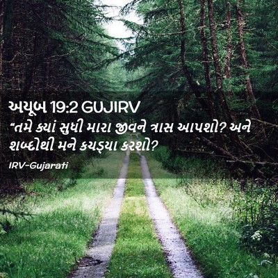 Picture 02 - અયૂબ 19:2 GUJIRV - “તમે ક્યાં સુધી - Bible Verse Picture