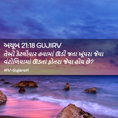 Picture 02 - અયૂબ 21:18 GUJIRV - તેઓ કેટલીવાર - Bible Verse Picture