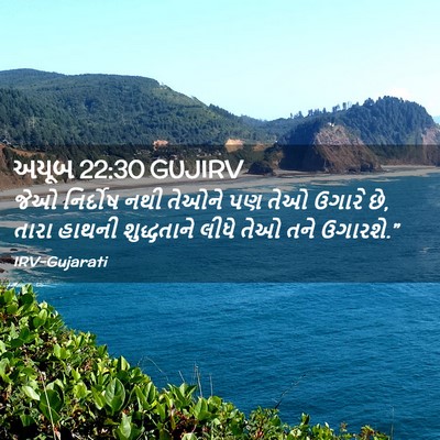 Picture 02 - અયૂબ 22:30 GUJIRV - જેઓ નિર્દોષ નથી - Bible Verse Picture