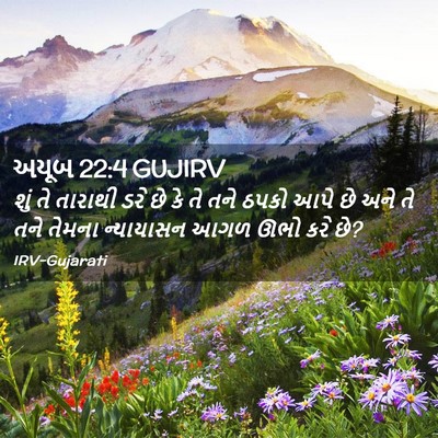 Picture 02 - અયૂબ 22:4 GUJIRV - શું તે તારાથી ડરે - Bible Verse Picture