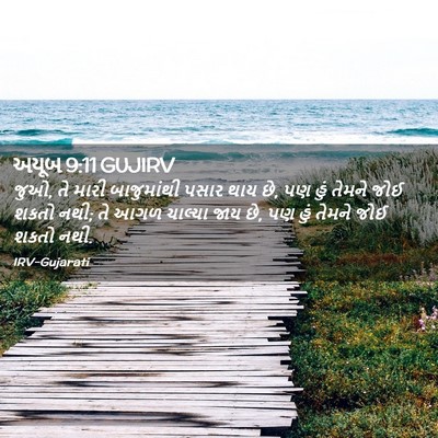 Picture 02 - અયૂબ 9:11 GUJIRV - જુઓ, તે મારી - Bible Verse Picture
