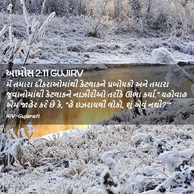 Picture 02 - આમોસ 2:11 GUJIRV - મેં તમારા - Bible Verse Picture