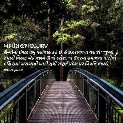 Picture 02 - આમોસ 6:14 GUJIRV - સૈન્યોના ઈશ્વર - Bible Verse Picture