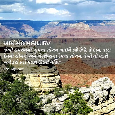 Picture 02 - આમોસ 8:14 GUJIRV - જેઓ સમરુનના પાપના - Bible Verse Picture