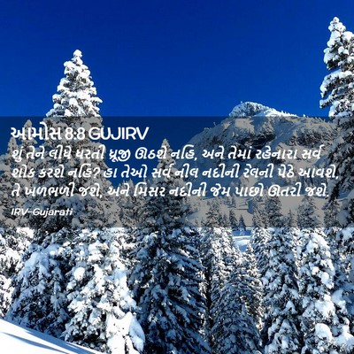 Picture 02 - આમોસ 8:8 GUJIRV - શું તેને લીધે ધરતી - Bible Verse Picture
