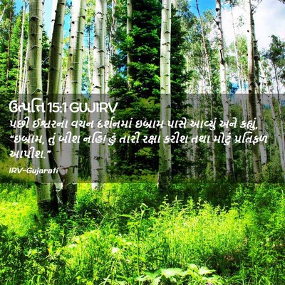 Picture 02 - ઉત્પત્તિ 15:1 GUJIRV - પછી ઈશ્વરના વચન - Bible Verse Picture