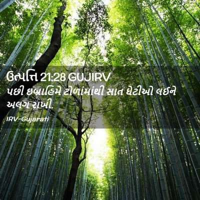 Picture 02 - ઉત્પત્તિ 21:28 GUJIRV - પછી ઇબ્રાહિમે - Bible Verse Picture
