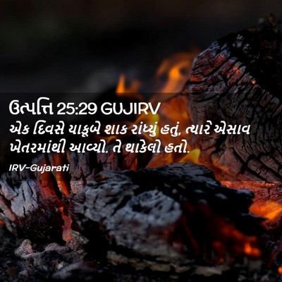 Picture 02 - ઉત્પત્તિ 25:29 GUJIRV - એક દિવસે યાકૂબે - Bible Verse Picture