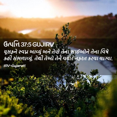 Picture 02 - ઉત્પત્તિ 37:5 GUJIRV - યૂસફને સ્વપ્ન - Bible Verse Picture
