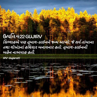 Picture 02 - ઉત્પત્તિ 4:22 GUJIRV - સિલ્લાહએ પણ - Bible Verse Picture