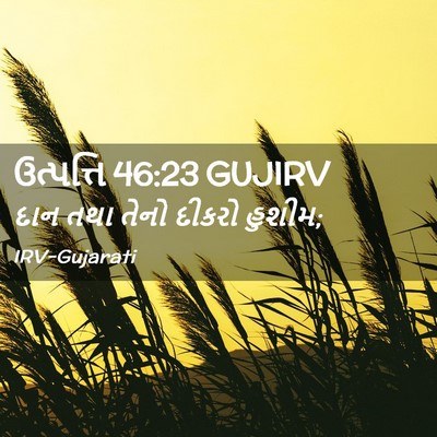 Picture 02 - ઉત્પત્તિ 46:23 GUJIRV - દાન તથા તેનો દીકરો - Bible Verse Picture