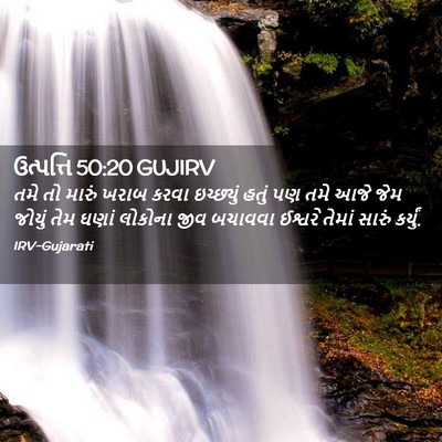 Picture 02 - ઉત્પત્તિ 50:20 GUJIRV - તમે તો મારું ખરાબ - Bible Verse Picture