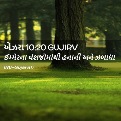 Picture 02 - એઝરા 10:20 GUJIRV - ઈમ્મેરના - Bible Verse Picture