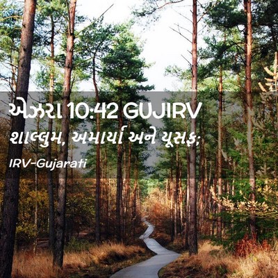 Picture 02 - એઝરા 10:42 GUJIRV - શાલ્લુમ, અમાર્યા - Bible Verse Picture