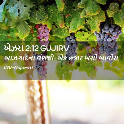 Picture 02 - એઝરા 2:12 GUJIRV - આઝગાદના વંશજો: એક - Bible Verse Picture