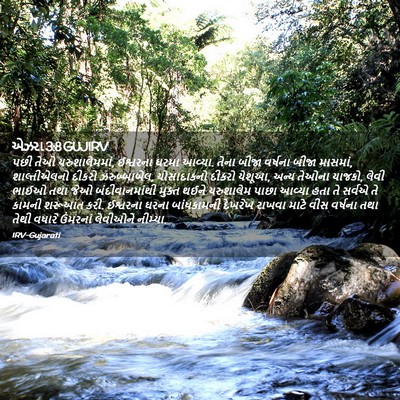 Picture 02 - એઝરા 3:8 GUJIRV - પછી તેઓ - Bible Verse Picture