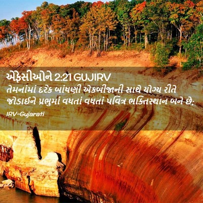 Picture 02 - એફેસીઓને 2:21 GUJIRV - તેમનાંમાં દરેક - Bible Verse Picture