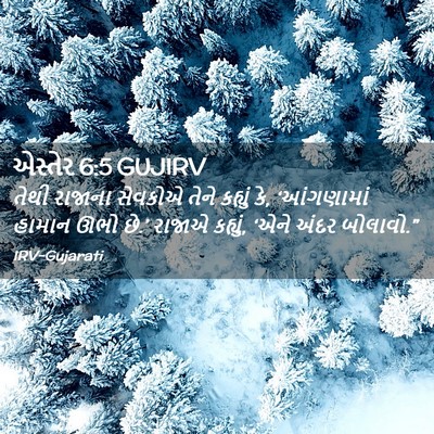 Picture 02 - એસ્તેર 6:5 GUJIRV - તેથી રાજાના - Bible Verse Picture