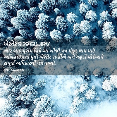 Picture 02 - એસ્તેર 9:29 GUJIRV - ત્યાર બાદ પૂરીમ - Bible Verse Picture