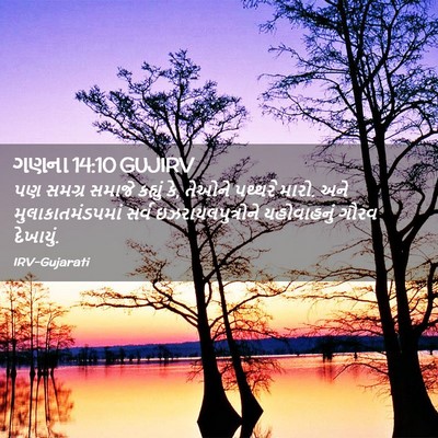 Picture 02 - ગણના 14:10 GUJIRV - પણ સમગ્ર સમાજે - Bible Verse Picture