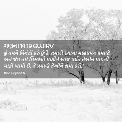 Picture 02 - ગણના 14:19 GUJIRV - હું તમને વિનંતી - Bible Verse Picture