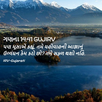 Picture 02 - ગણના 14:41 GUJIRV - પણ મૂસાએ કહ્યું, - Bible Verse Picture