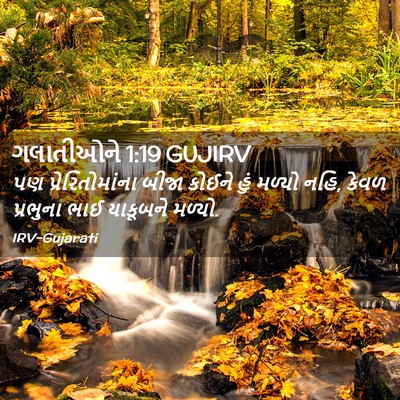 Picture 02 - ગલાતીઓને 1:19 GUJIRV - પણ પ્રેરિતોમાંના - Bible Verse Picture