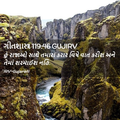 Picture 02 - ગીતશાસ્ત્ર 119:46 GUJIRV - હું રાજાઓ સાથે - Bible Verse Picture