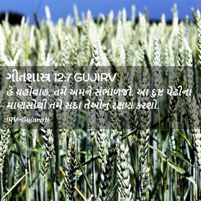Picture 02 - ગીતશાસ્ત્ર 12:7 GUJIRV - હે યહોવાહ, તમે અમને - Bible Verse Picture