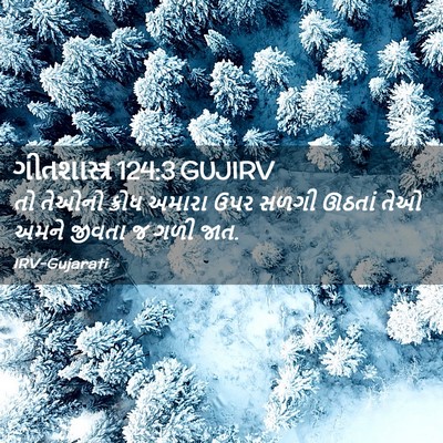 Picture 02 - ગીતશાસ્ત્ર 124:3 GUJIRV - તો તેઓનો ક્રોધ - Bible Verse Picture