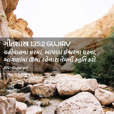 Picture 02 - ગીતશાસ્ત્ર 135:2 GUJIRV - યહોવાહના ઘરમાં, - Bible Verse Picture