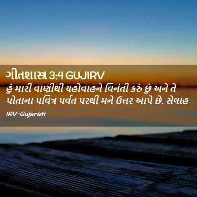Picture 02 - ગીતશાસ્ત્ર 3:4 GUJIRV - હું મારી વાણીથી - Bible Verse Picture