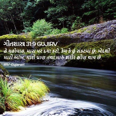 Picture 02 - ગીતશાસ્ત્ર 31:9 GUJIRV - હે યહોવાહ, મારા પર - Bible Verse Picture