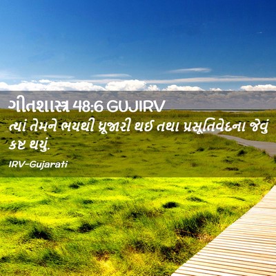 Picture 02 - ગીતશાસ્ત્ર 48:6 GUJIRV - ત્યાં તેમને ભયથી - Bible Verse Picture