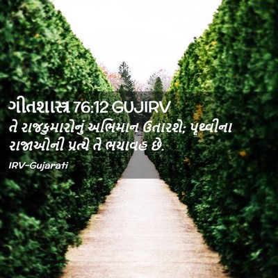 Picture 02 - ગીતશાસ્ત્ર 76:12 GUJIRV - તે રાજકુમારોનું - Bible Verse Picture