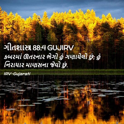 Picture 02 - ગીતશાસ્ત્ર 88:4 GUJIRV - કબરમાં ઊતરનાર - Bible Verse Picture