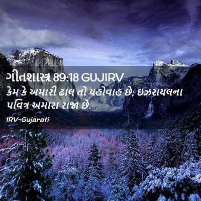 Picture 02 - ગીતશાસ્ત્ર 89:18 GUJIRV - કેમ કે અમારી ઢાલ તો - Bible Verse Picture