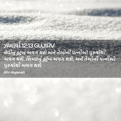 Picture 02 - ઝખાર્યા 12:13 GUJIRV - લેવીનું કુટુંબ - Bible Verse Picture