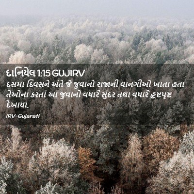 Picture 02 - દાનિયેલ 1:15 GUJIRV - દસમા દિવસને અંતે - Bible Verse Picture