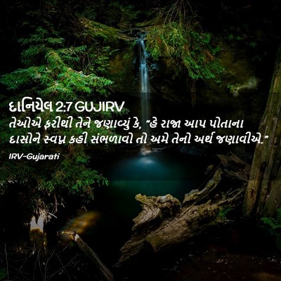 Picture 02 - દાનિયેલ 2:7 GUJIRV - તેઓએ ફરીથી તેને - Bible Verse Picture