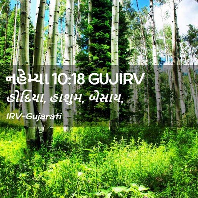 Picture 02 - નહેમ્યા 10:18 GUJIRV - હોદિયા, હાશુમ, - Bible Verse Picture
