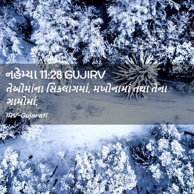 Picture 02 - નહેમ્યા 11:28 GUJIRV - તેઓમાંના - Bible Verse Picture
